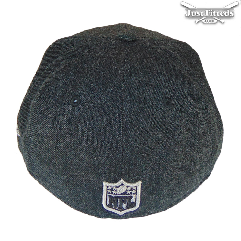 Oakland Raiders New Era Cap Heather Black