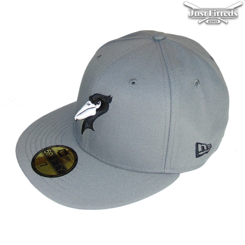 Myrtle Beach Pelicans Jf Custom New Era Cap Grey