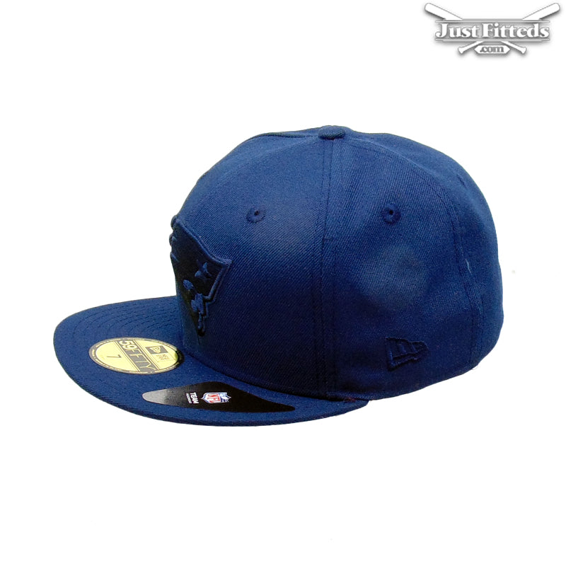 New England Patriots New Era Cap Tonal Navy