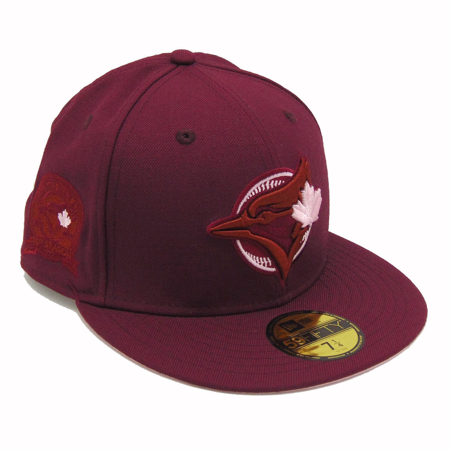Toronto Blue Jays New Era Custom Cap Maroon Pink