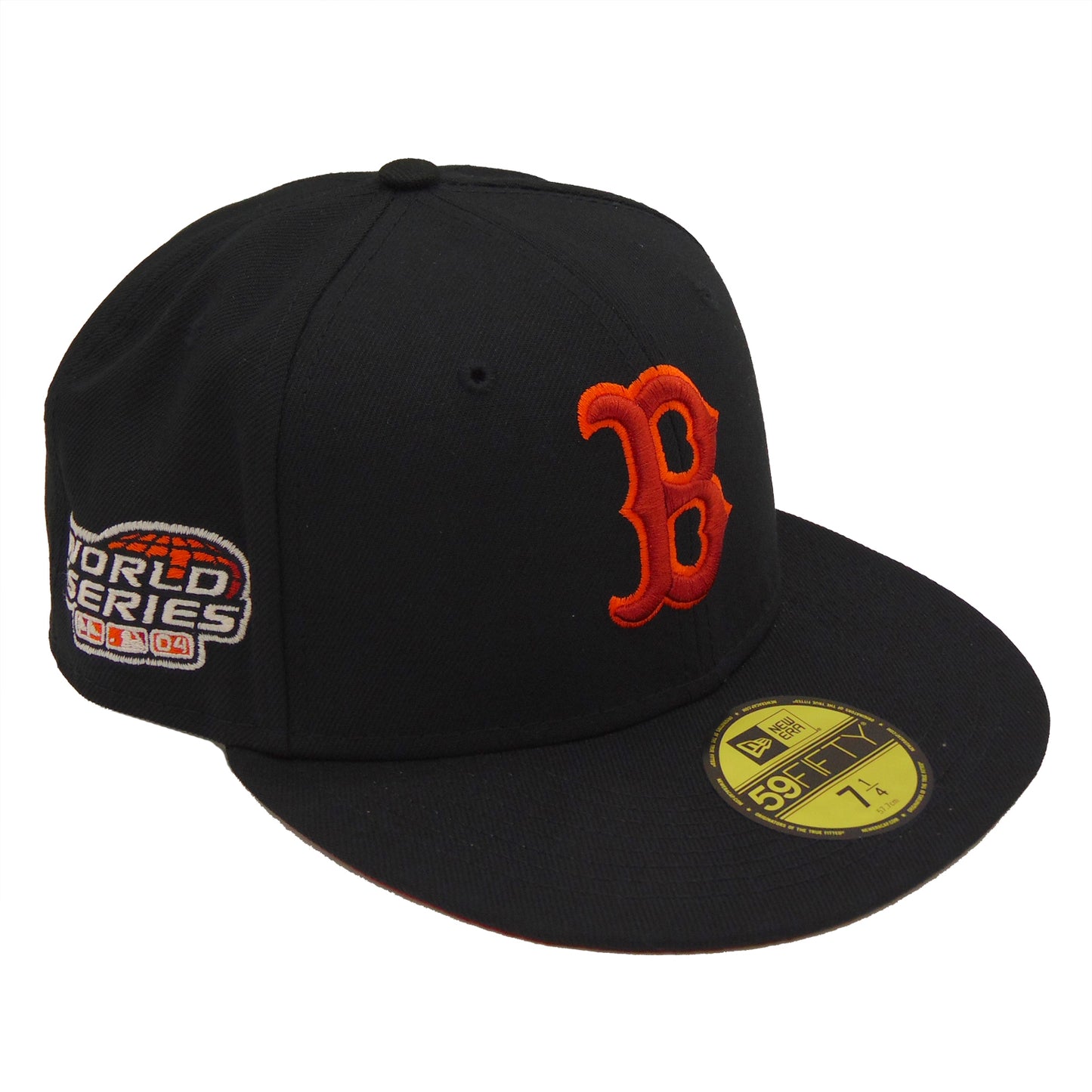 Boston Red Sox Custom New Era Cap Black WS