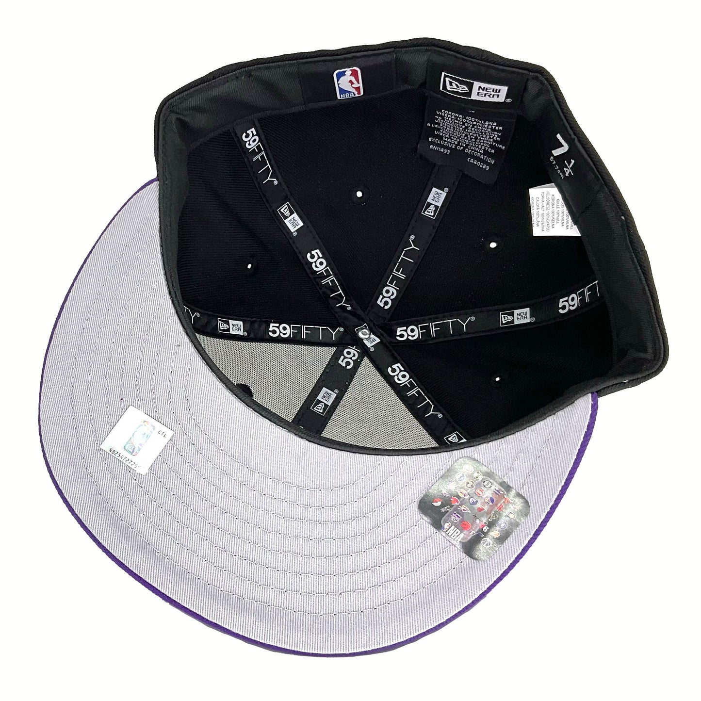 Milwaukee Bucks Custom New Era Cap Black Purple