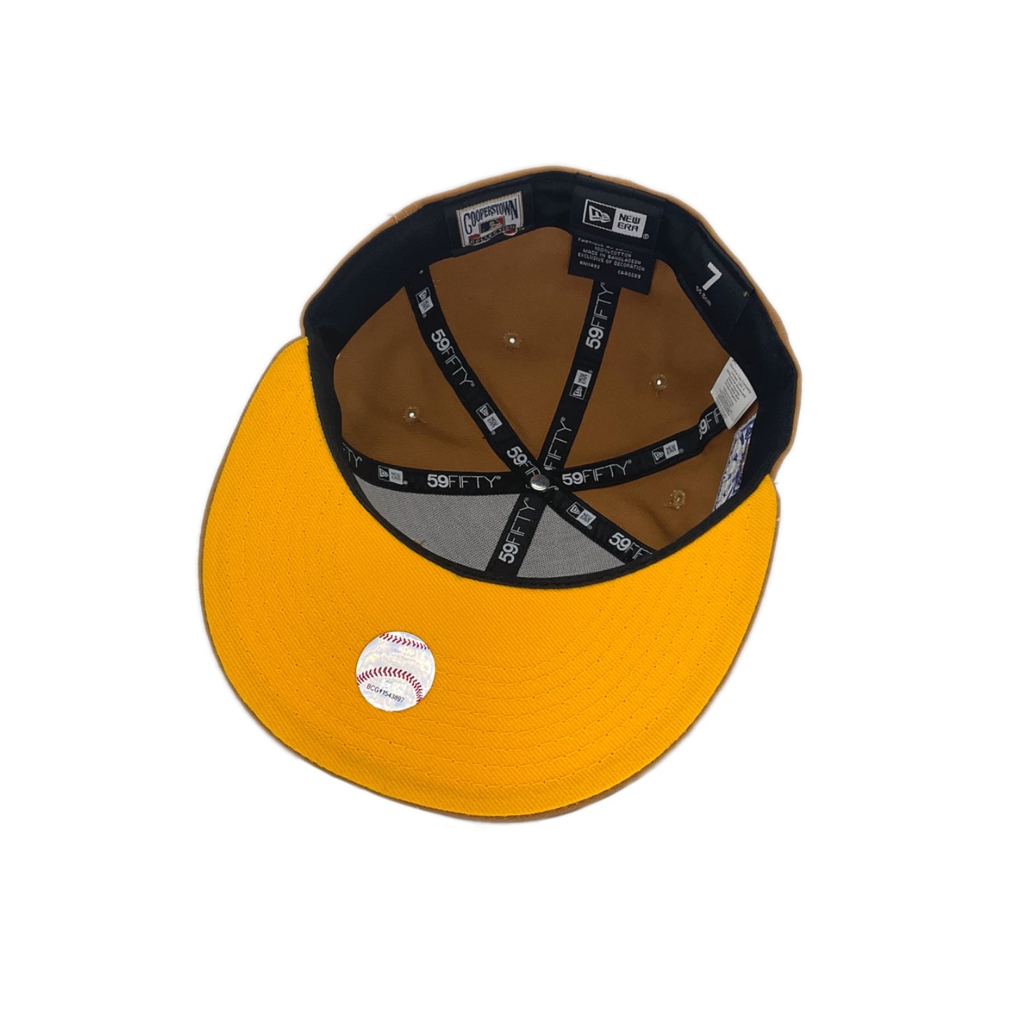 Los Angeles Dodgers Custom New Era Cap Wheat 50