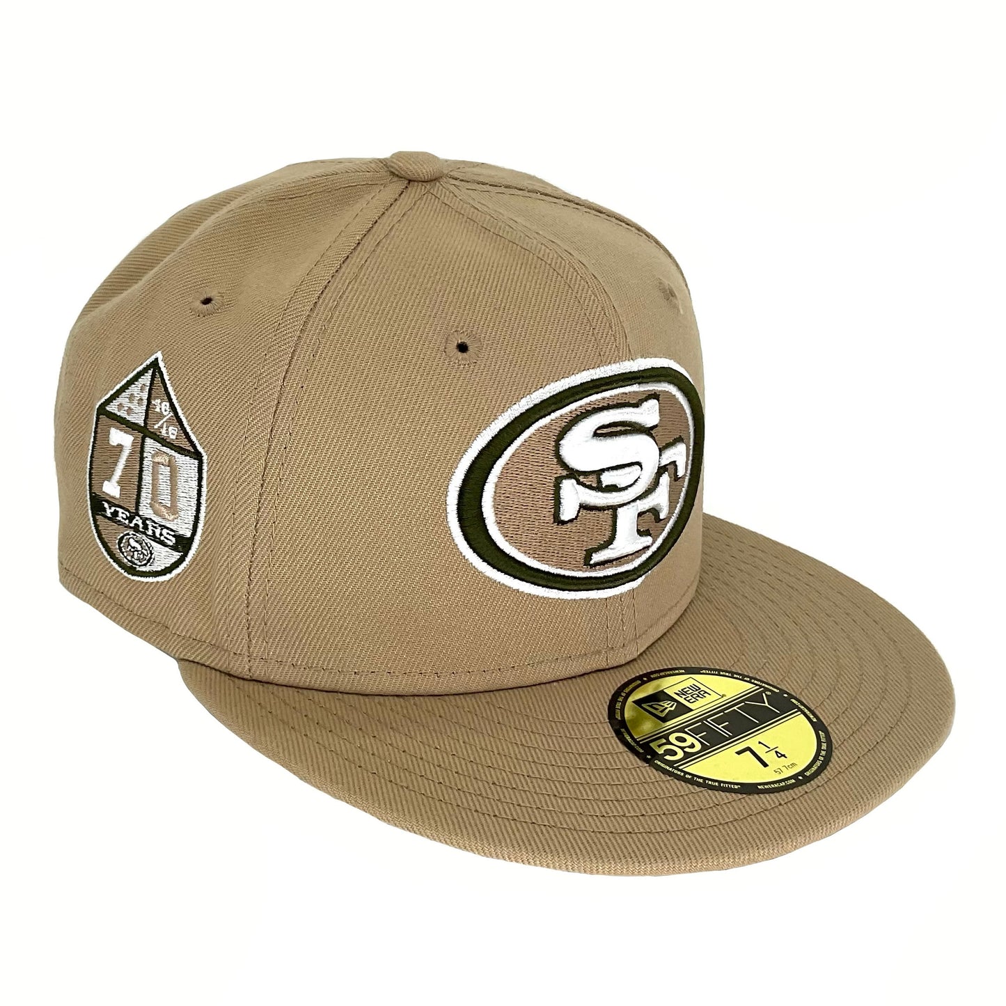 San Francisco 49ers Custom New Era Cap Camel 70 Years