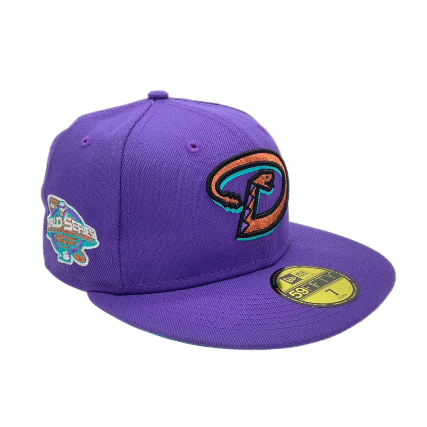 Arizona Diamondbacks Custom New Era Cap Purple Ws 2001