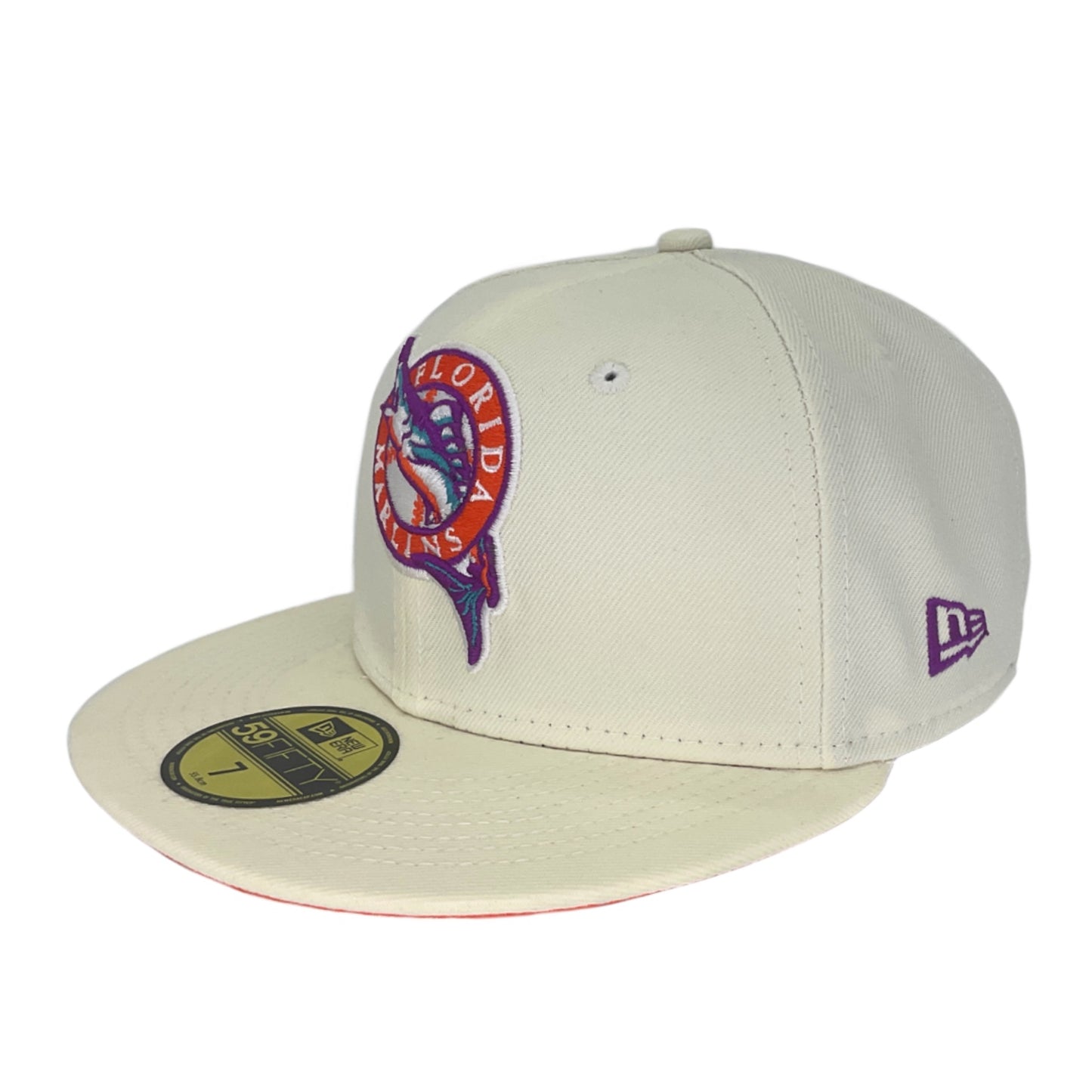 Florida Marlins Custom New Era Cap Chrome Ws 2003