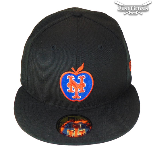 New York Mets Custom Big Apple New Era Cap Black