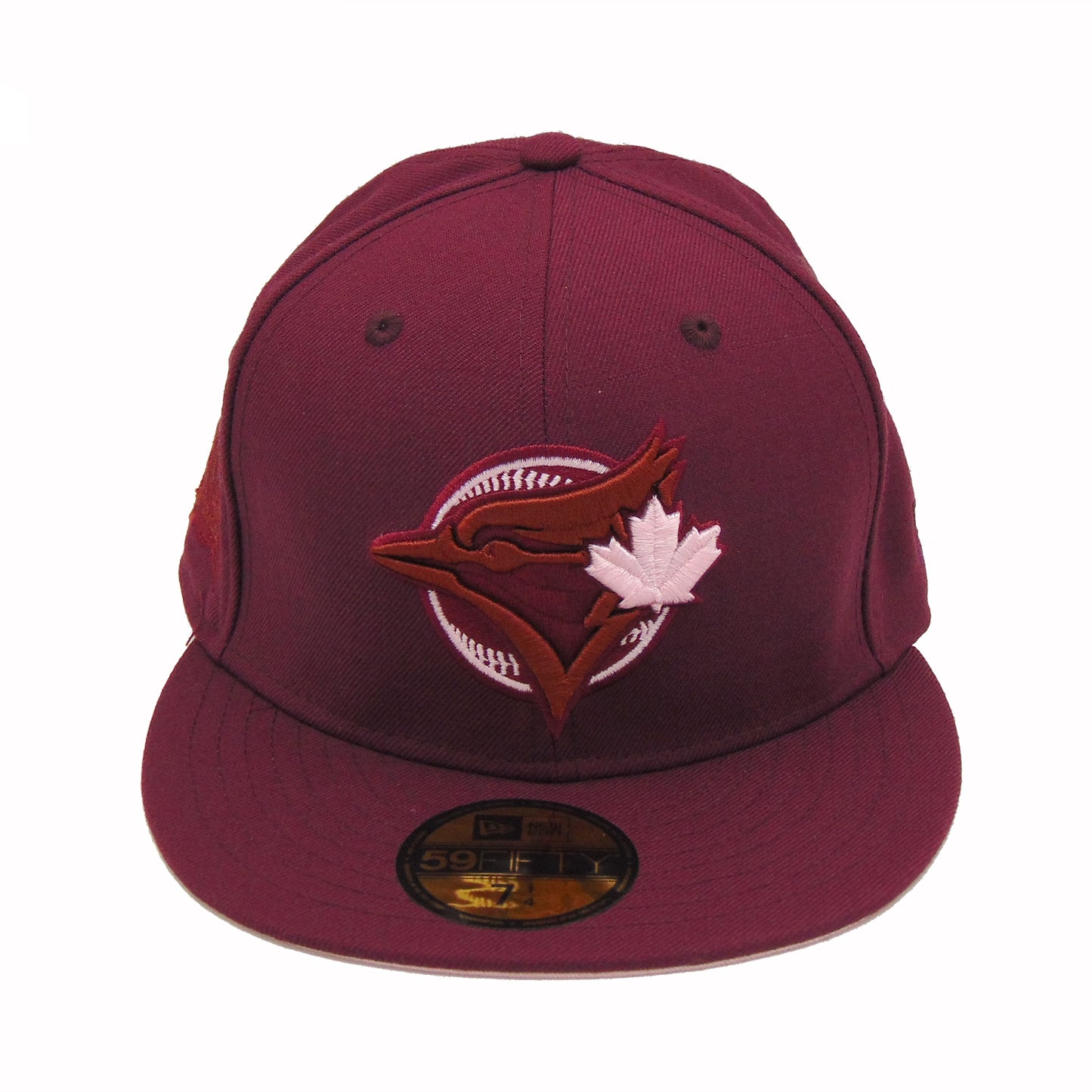 Toronto Blue Jays New Era Custom Cap Maroon Pink