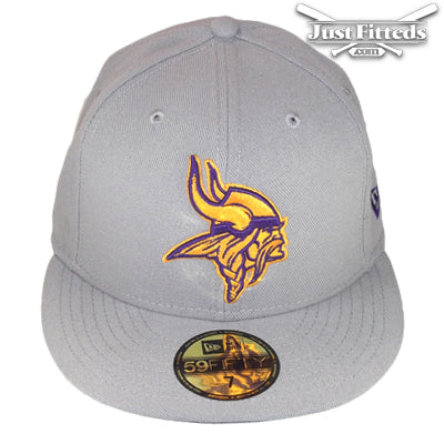 Minnesota Vikings Custom New Era Cap Grey