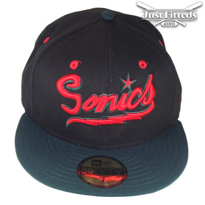 Seattle Supersonics Jf Custom New Era Cap Black