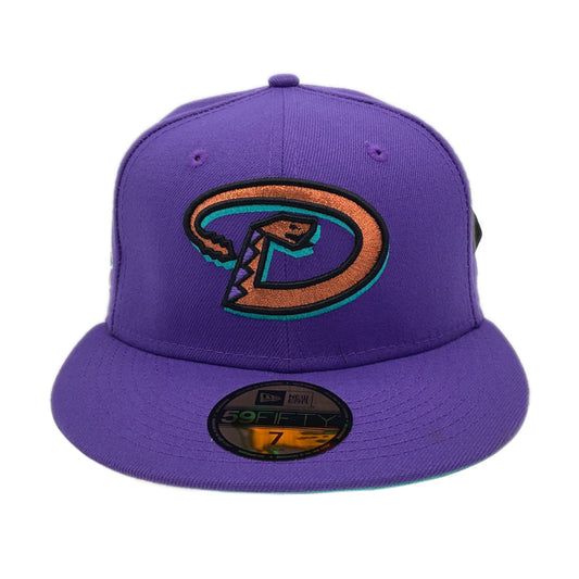Arizona Diamondbacks Custom New Era Cap Purple Ws 2001