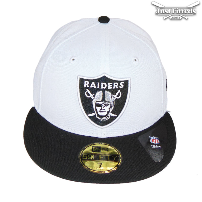 Oakland Raiders Custom New Era Cap White