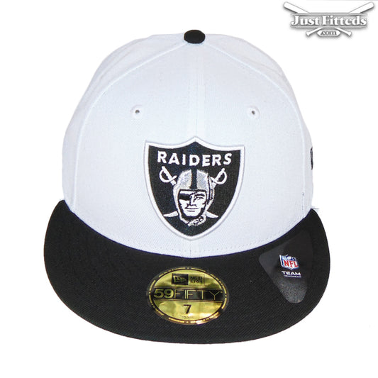 Oakland Raiders Custom New Era Cap White