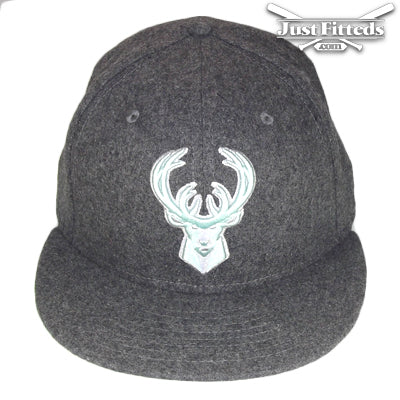 Milwaukee Bucks Custom New Era Cap Grey