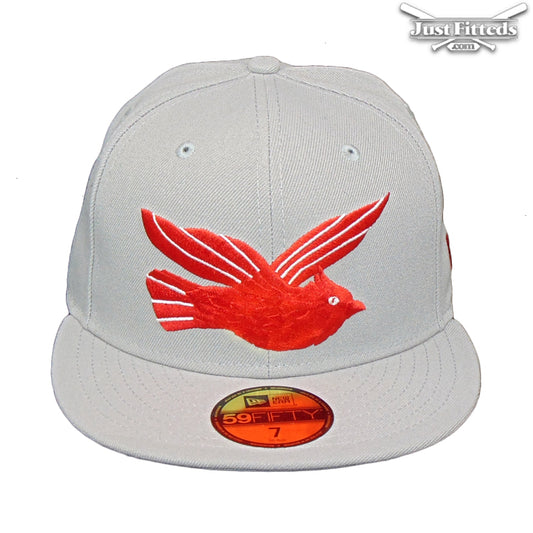 Columbus Clippers Jf Custom New Era Cap Grey