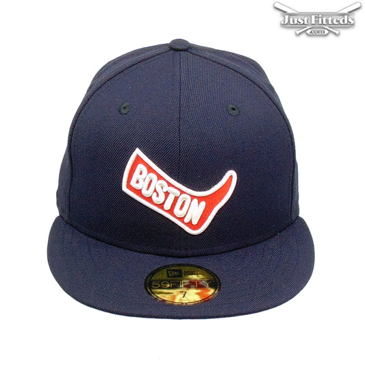 Boston Red Sox Jf Custom New Era Cap Navy Sock