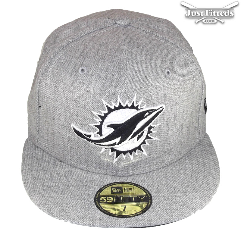 Miami Dolphins JustFitteds Custom New Era Cap Grey