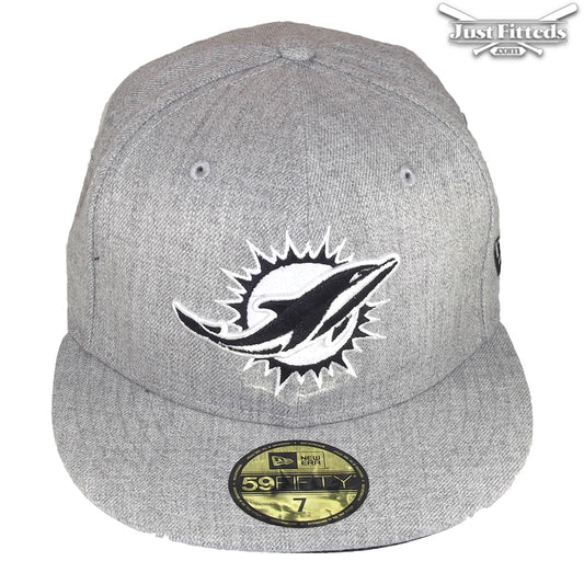 Miami Dolphins JustFitteds Custom New Era Cap Grey