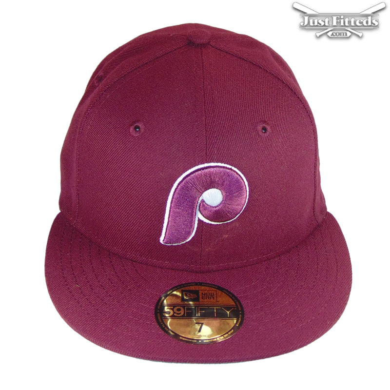 Philadelphia Phillies Jf Custom New Era Cap Maroon
