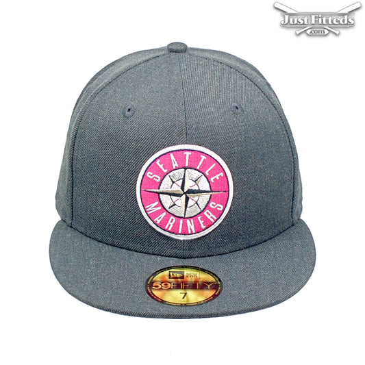Seattle Mariners Jf Custom New Era Cap Heather Graphite