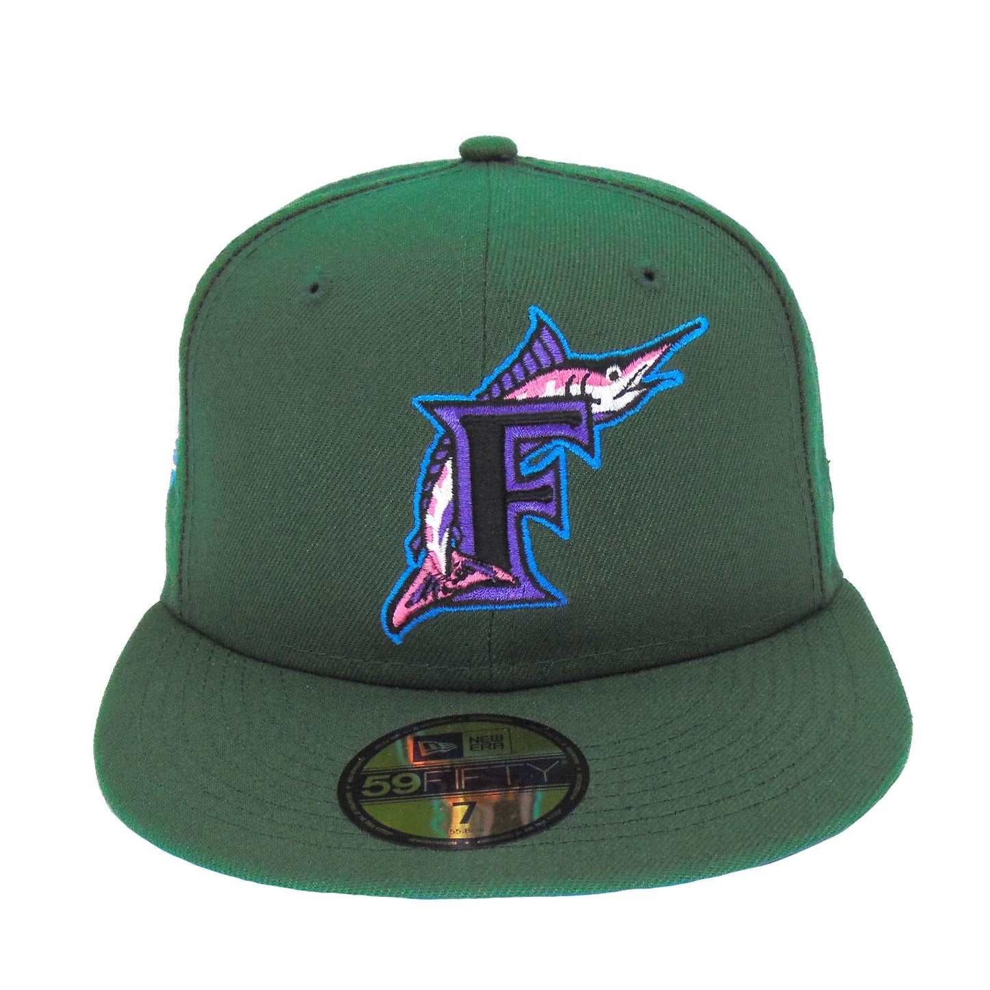 Florida Marlins Custom New Era Cap Green Ws 1997