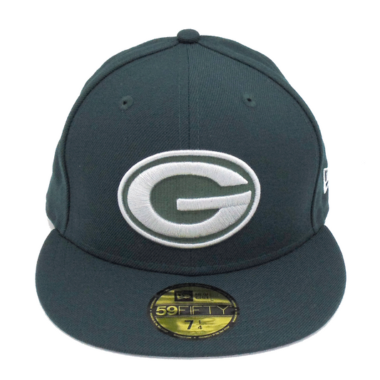 Green Bay Packers Custom New Era 59FIFTY Cap Green Silver