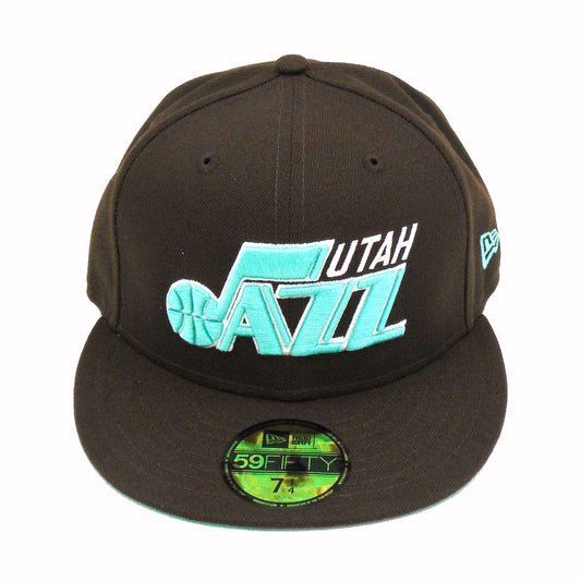 Utah Jazz New Era Custom Cap Brown