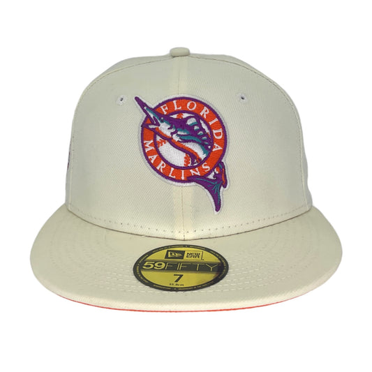 Florida Marlins Custom New Era Cap Chrome Ws 2003