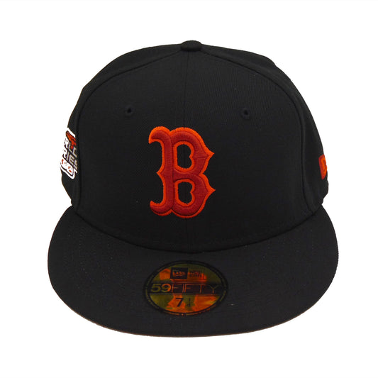 Boston Red Sox Custom New Era Cap Black WS