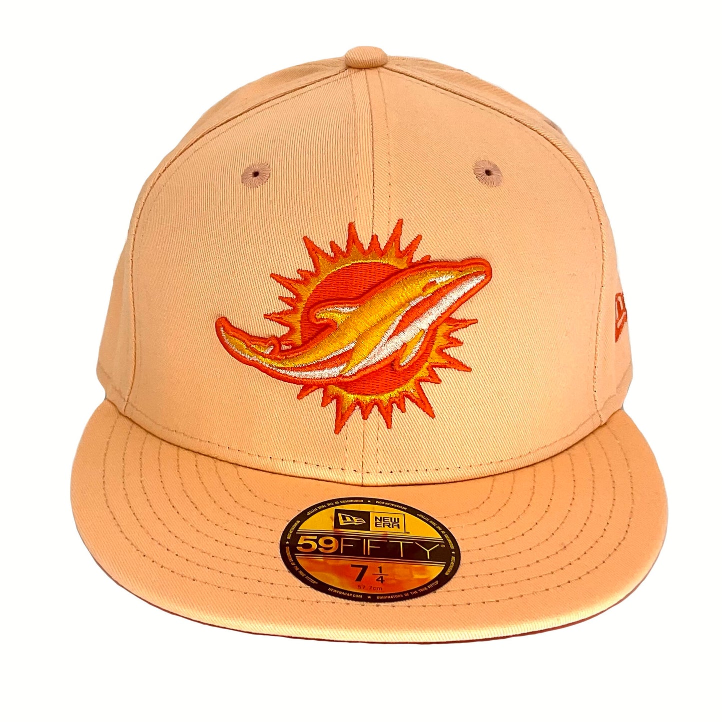 Miami Dolphins Custom New Era Cap Peach