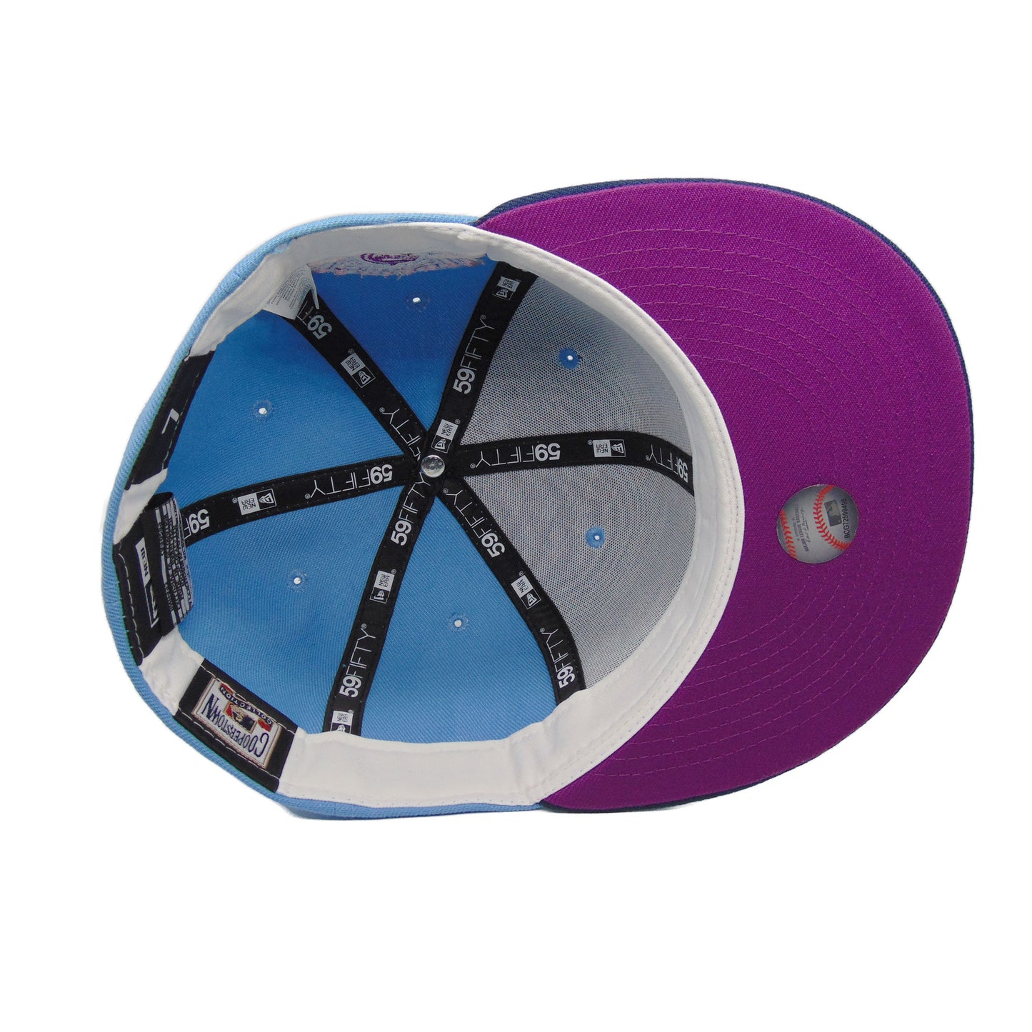 Chicago Cubs jf Custom New Era Cap sky 1990