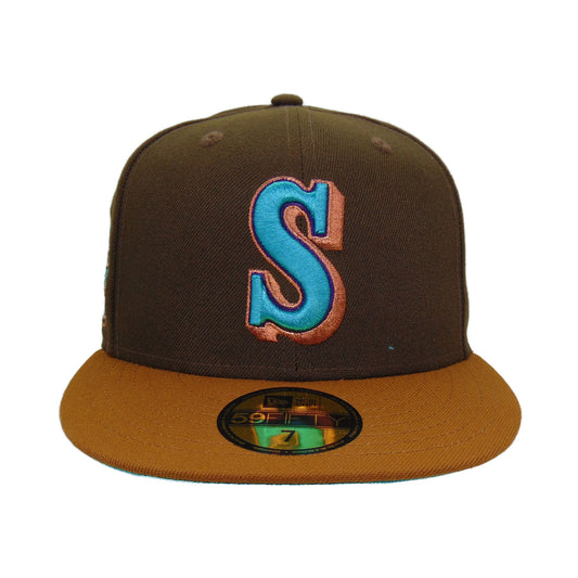 Seattle Mariners Custom New Era Cap 30th Walnut S