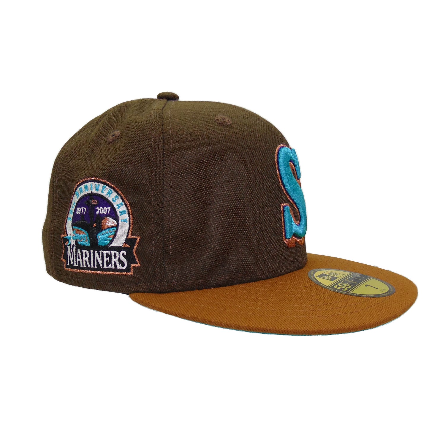 Seattle Mariners Custom New Era Cap 30th Walnut S