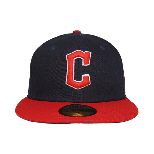 Cleveland Guardians Authentic On Field New Era Cap Navy red C