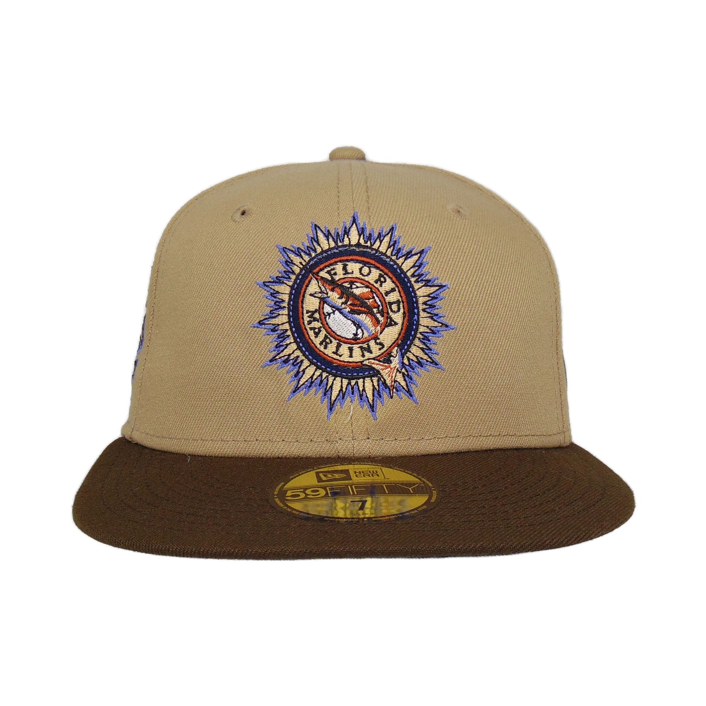 Florida Marlins Custom New Era Cap Camel Brown 10th Anni.