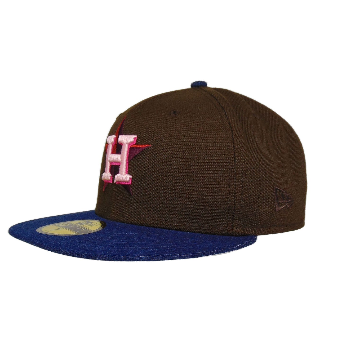 Houston Astros Custom New Era Cap Brown Denim 45th