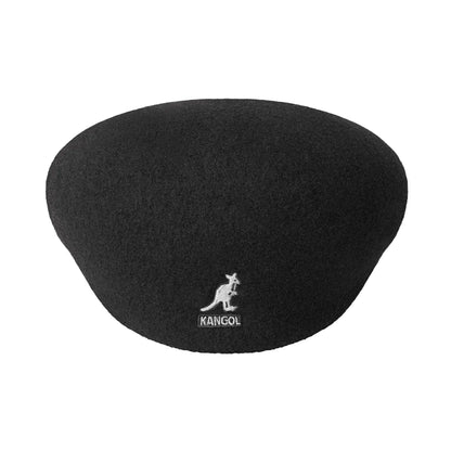Kangol Wool 504 Cap Black black Front View
