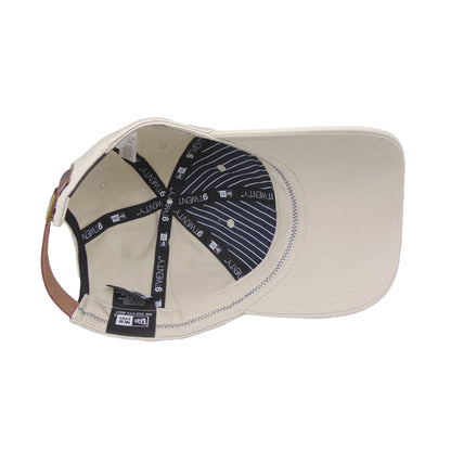 JustFitteds Crossed Bats New Era 9TWENTY stone stone Undervisor View