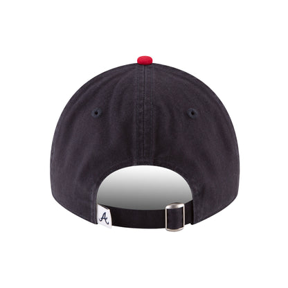 Atlanta Braves 9TWENTY Adjustable New Era Cap Navy Red navy Back View