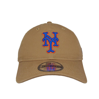 New York Mets 9TWENTY Adjustable New Era Cap Camel tan Front View