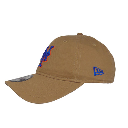 New York Mets 9TWENTY Adjustable New Era Cap Camel tan Side View