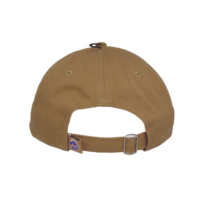New York Mets 9TWENTY Adjustable New Era Cap Camel tan Back View