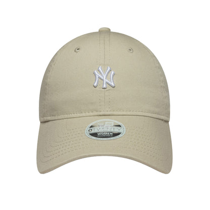 WMNS New York Yankees Beige 9TWENTY Washed Mini New Era Cap