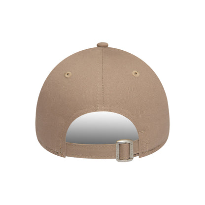 Womens 9TWENTY Adjustable New Era Cap Taupe beige
brown Back View