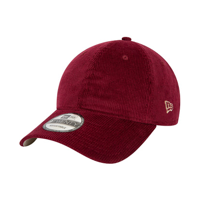 Corduroy 9TWENTY Adjustable New Era Cap Cardinal red Side View