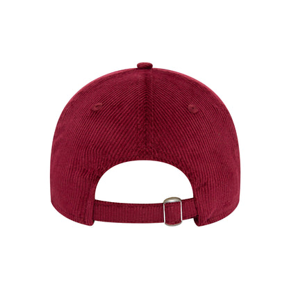 Corduroy 9TWENTY Adjustable New Era Cap Cardinal red Back View