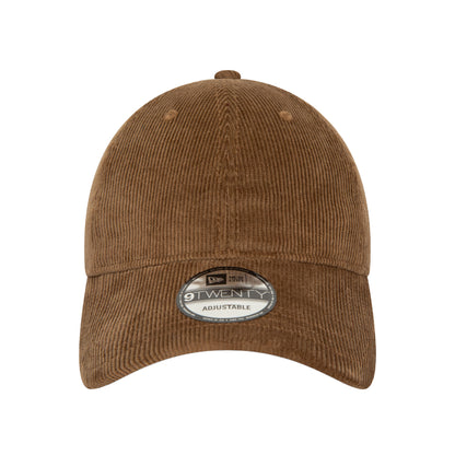 Corduroy 9TWENTY Adjustable New Era Cap Brown brown Front View