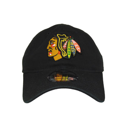 Chicago Blackhawks New Era 9TWENTY Cap Black black Front View