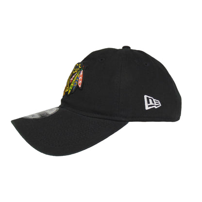 Chicago Blackhawks New Era 9TWENTY Cap Black black Side View