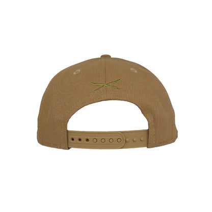 JustFitteds Crossed Bats Logo New Era 9FORTY AF Cap Khaki Olive khaki
olive Back View